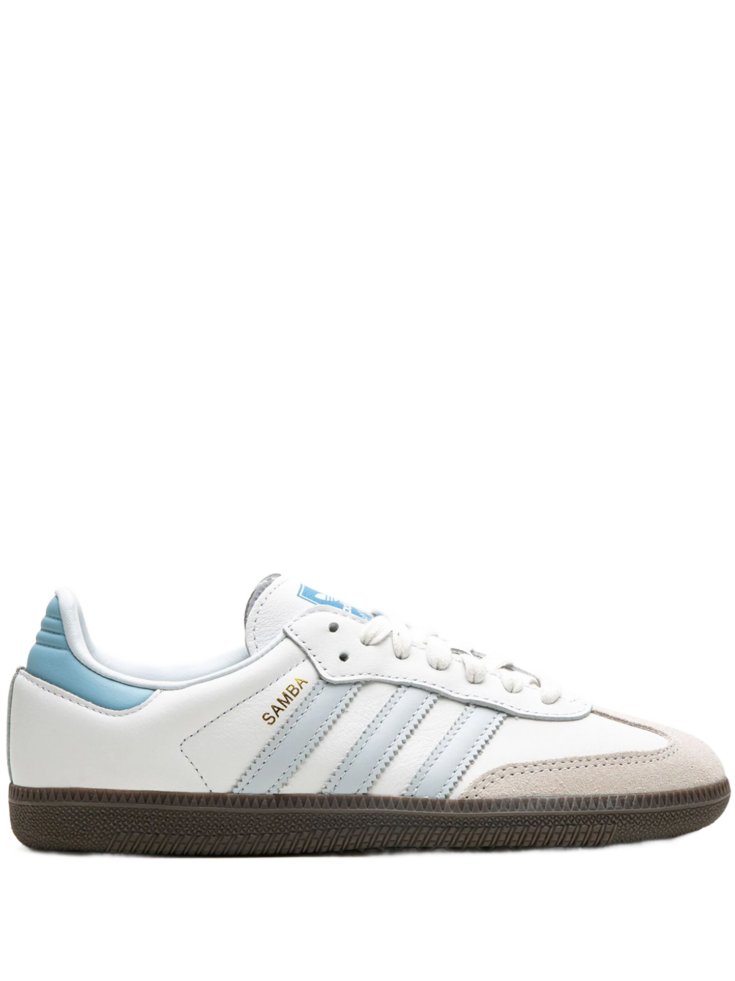 Adidas Samba "White & Baby Blue" Sneakers