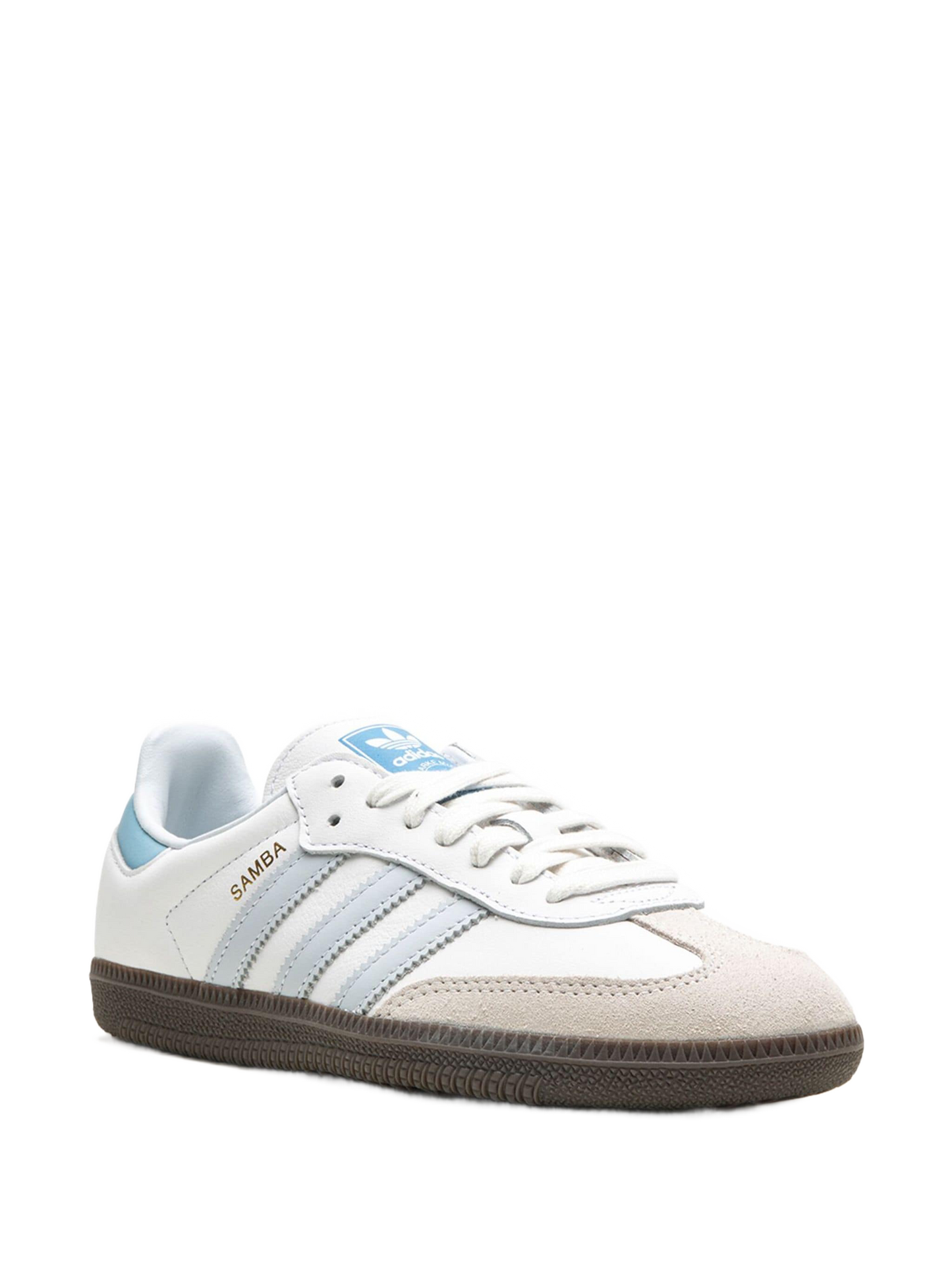 Adidas Samba "White & Baby Blue" Sneakers