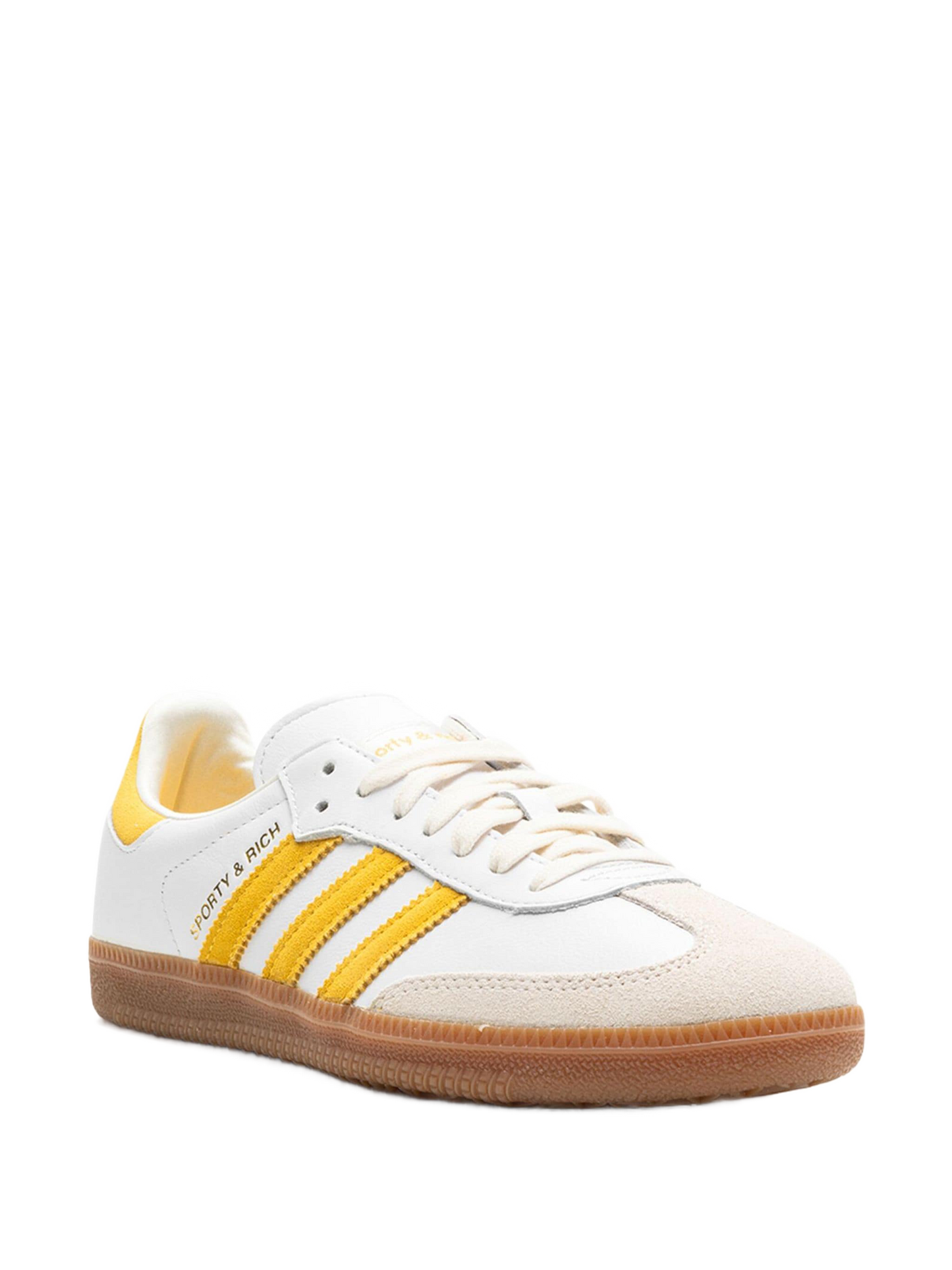 Adidas Samba "SPORTY & RICH - White Bold Gold" Sneakers