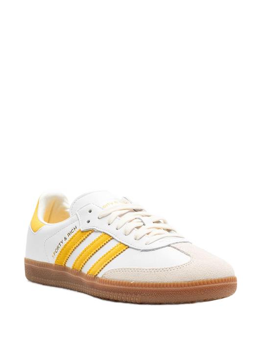 Adidas Samba "SPORTY & RICH - White Bold Gold" Sneakers